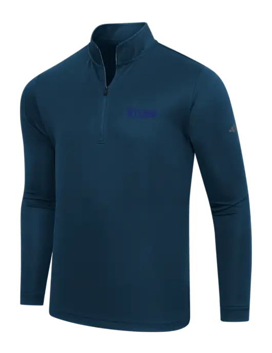 Adidas Navy Lightweight Quarter Zip Pullover w/John W. Stone Oil Logo