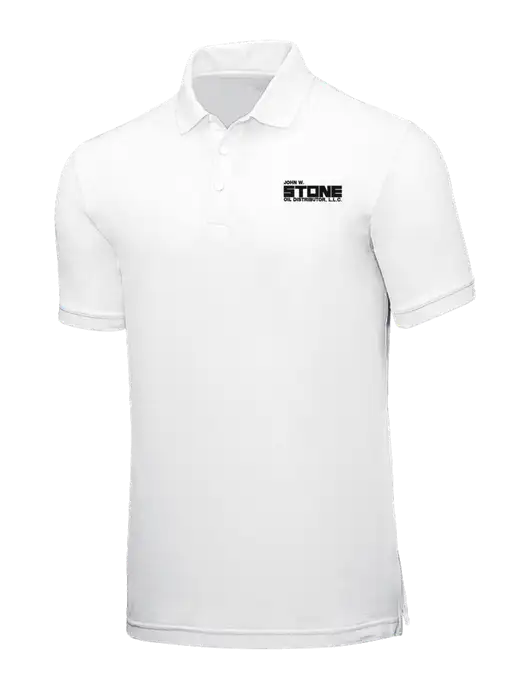 White Core Classic Pique w/John W. Stone Oil Logo