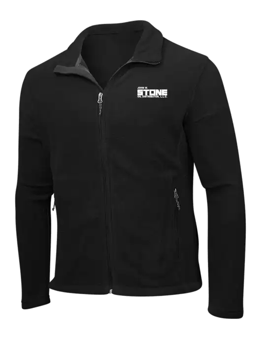 Black Fleece Jacket w/John W. Stone Oil Logo