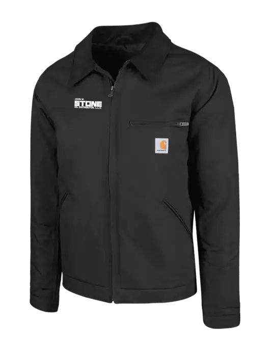 Carhartt Black Duck Detroit Jacket w/John W. Stone Oil Logo