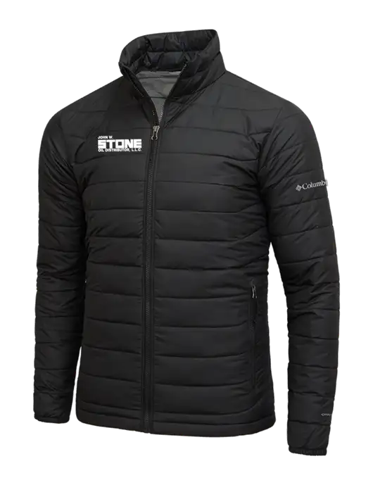 Columbia Black Powder Lite Jacket w/John W. Stone Oil Logo