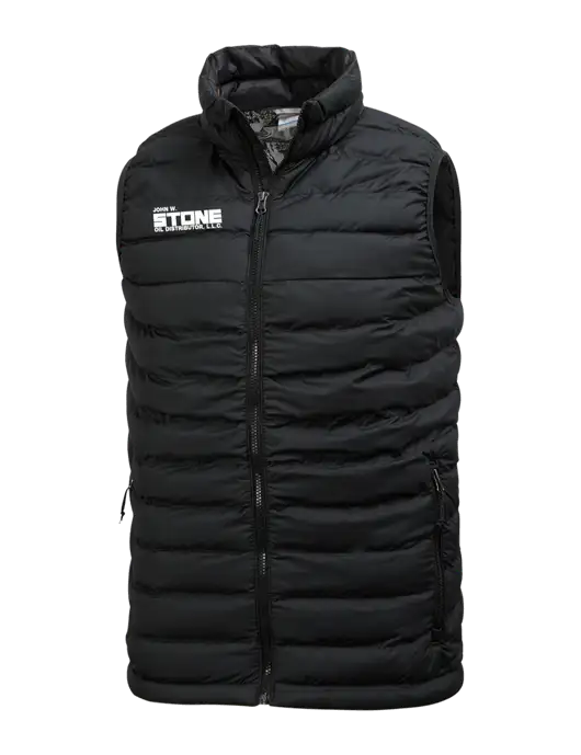 Columbia Black Powder Lite Vest w/John W. Stone Oil Logo