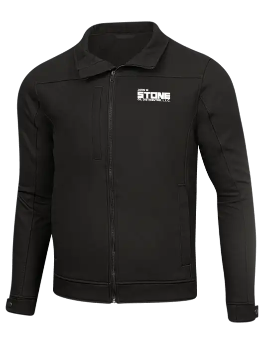 Cornerstone Black Duck Bonded Soft Shell Jacket w/John W. Stone Oil Logo