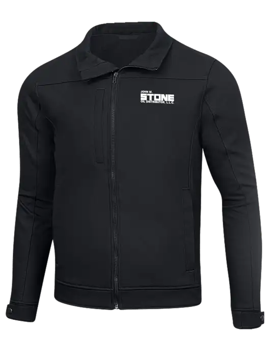 Cornerstone Charcoal Duck Bonded Soft Shell Jacket w/John W. Stone Oil Logo