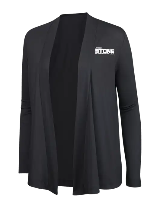 Smoke Grey Womens Concept Cardigan w/John W. Stone Oil Logo