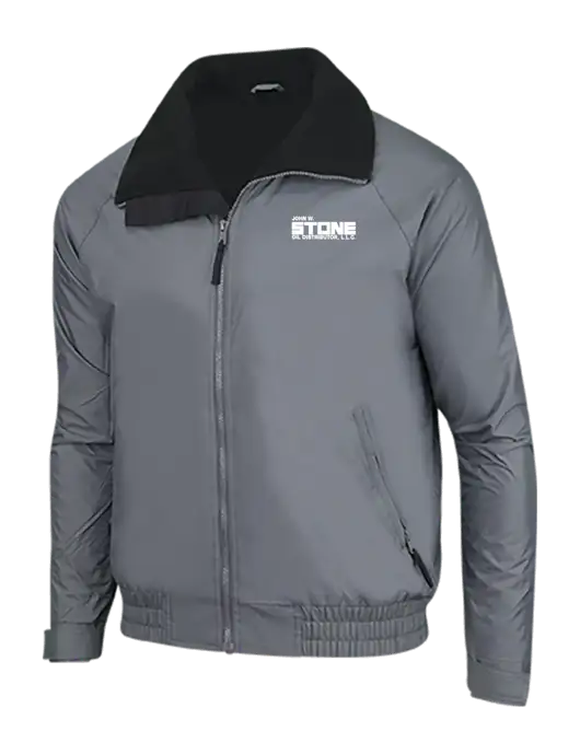 Dark Grey/Black Classic Competitor Jacket w/John W. Stone Oil Logo
