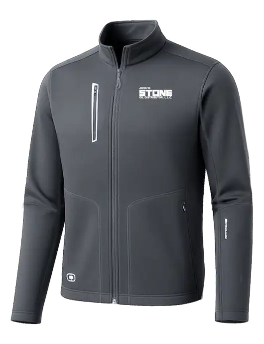 OGIO Dark Grey Endurance Fulcrum Full-Zip w/John W. Stone Oil Logo