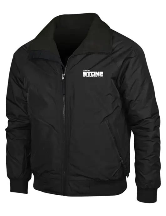 True Black/True Black Classic Challenger Jacket w/John W. Stone Oil Logo