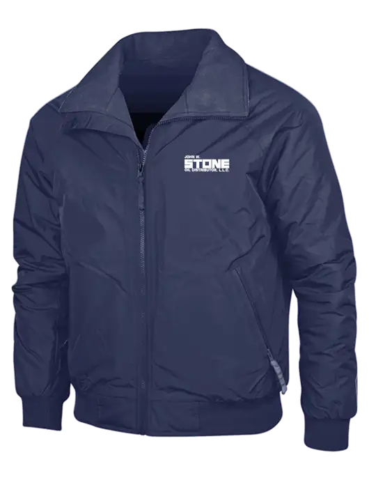 Navy/Navy Classic Challenger Jacket w/John W. Stone Oil Logo