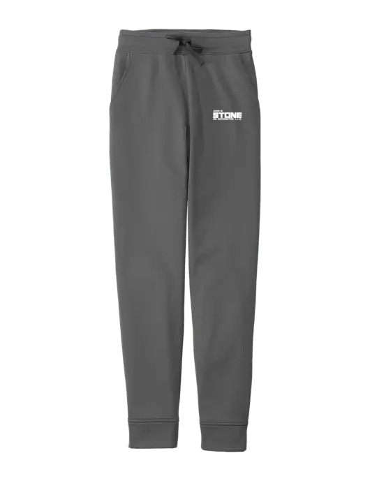 Sport-Wick Dark Grey Fleece Jogger w/John W. Stone Oil Logo