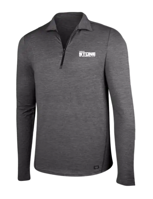 OGIO Gear Grey Heather Endurance Force 1/4 Zip w/John W. Stone Oil Logo