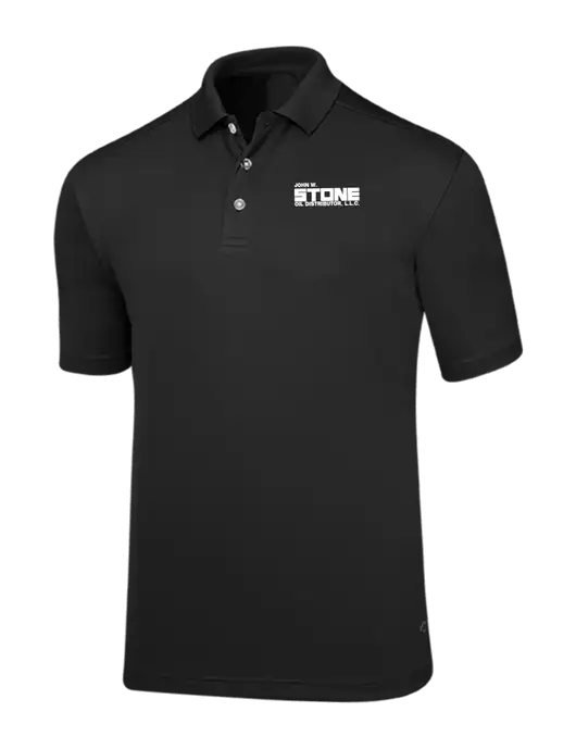 Callaway Core Black Performance Polo w/John W. Stone Oil Logo