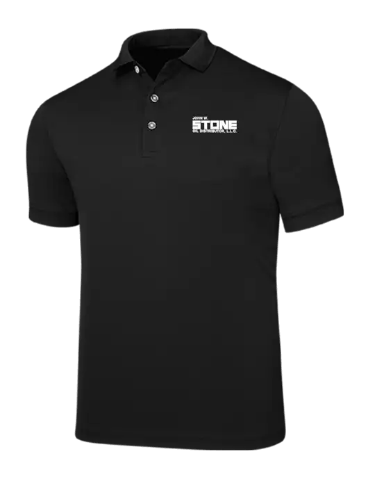 Callaway Ottoman Black Polo w/John W. Stone Oil Logo