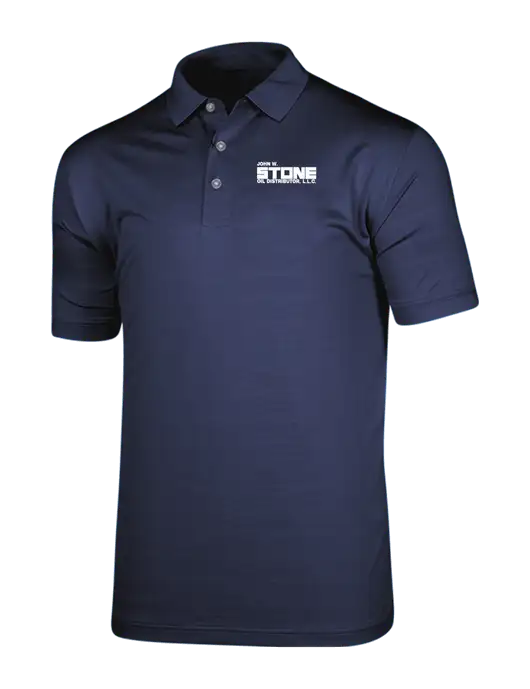 Callaway Vibrant Navy Ventilated Polo w/John W. Stone Oil Logo