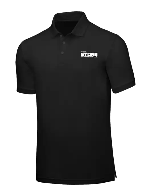 Black Core Classic Pique w/John W. Stone Oil Logo