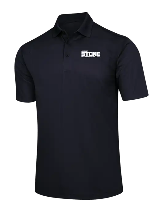 Black Micropique Sport-Wick Polo w/John W. Stone Oil Logo