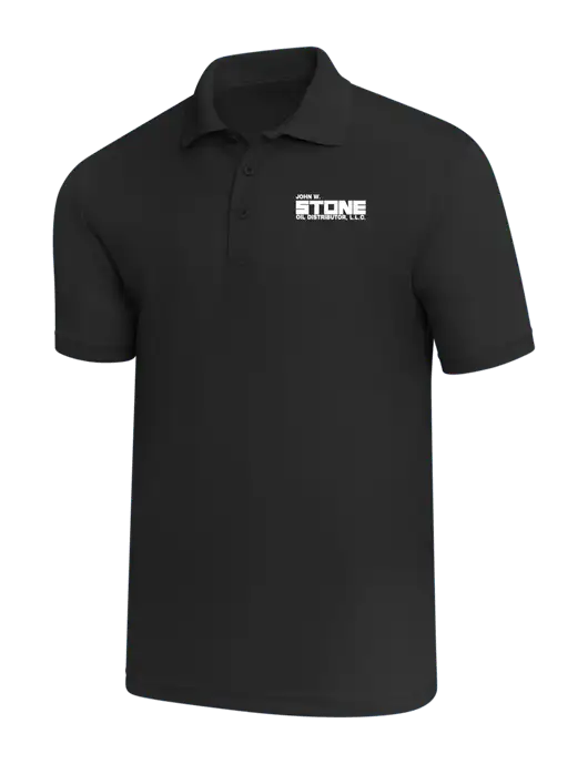 Black PosiCharge RacerMesh Polo w/John W. Stone Oil Logo