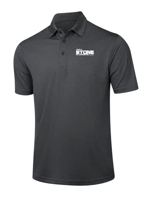Dark Grey Heather Contender Polo w/John W. Stone Oil Logo