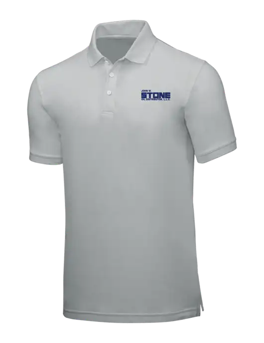 Light Grey Core Classic Pique w/John W. Stone Oil Logo