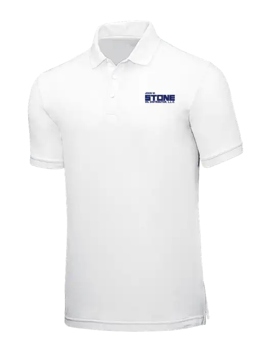 White Core Classic Pique w/John W. Stone Oil Logo
