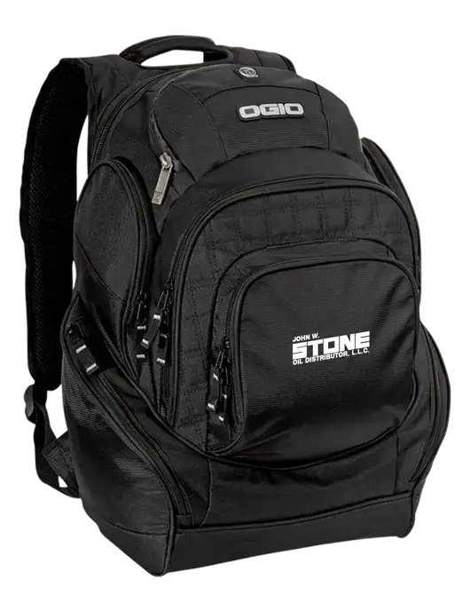 OGIO Black Mastermind Pack w/John W. Stone Oil Logo