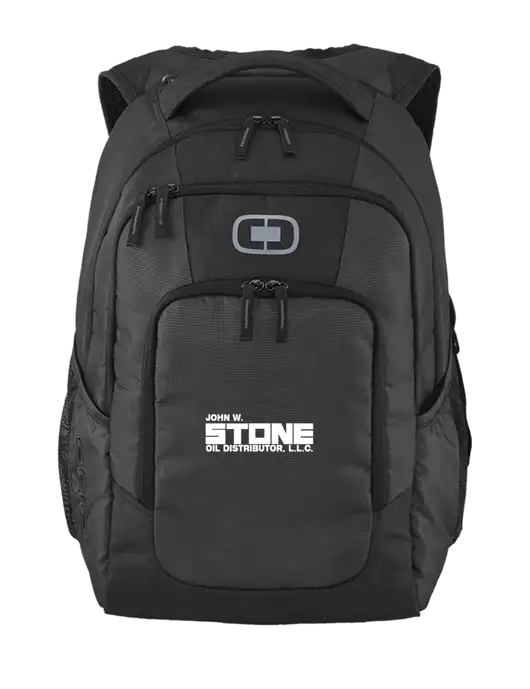 OGIO Diesel Grey Logan Laptop Backpack
 w/John W. Stone Oil Logo