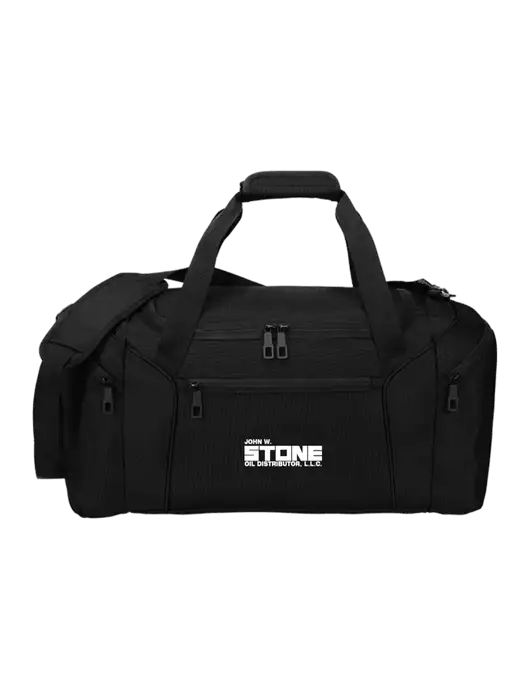 Slim & Lite Black Duffel    w/John W. Stone Oil Logo