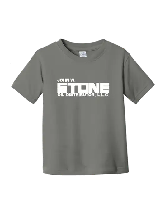 Rabbit Skins Charcoal Toddler Fine Jersey Tee w/John W. Stone Oil Logo